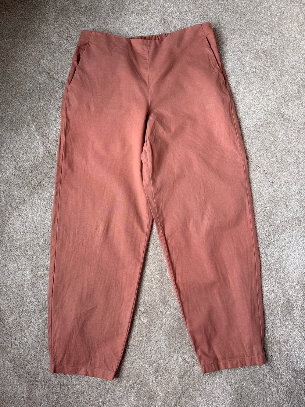 Organic Cotton Hemp Lantern Ankle Pant S